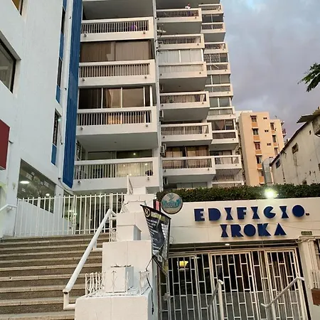 Apartamento Edificio Iroka En El Rodadero Frente Al Mar Con Cocina Full Equipada Santa Marta  Exterior photo